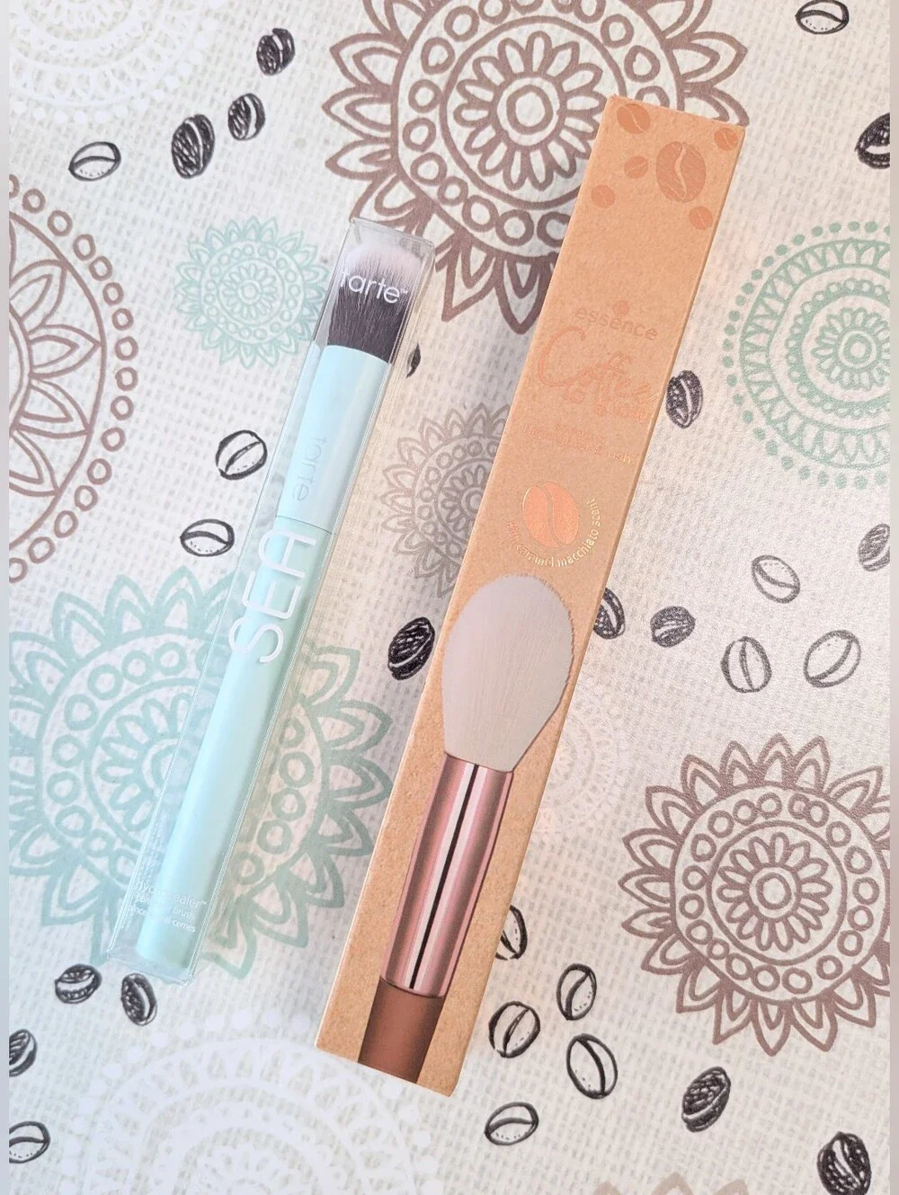 Tarte SEA concealer and Essence Coffee to Glow makeup brush bundle